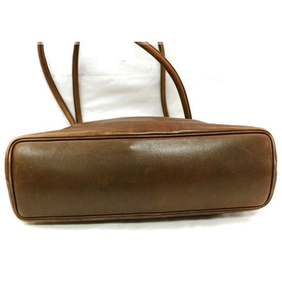 Auth Chanel Brown Leather Tote Bag Large #3655C30 - Picture 6 of 8